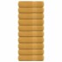 Toallas de baño 10 uds oro 100x150 cm 360 gsm 100%