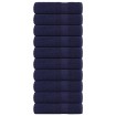 Toallas de baño 10uds azul marino 100x150cm 360gsm 100% algodón