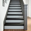 Peldaños de escalera 4 uds madera maciza roble marrón oscuro