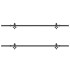 Kit de herrajes para puertas correderas acero negro 213,5