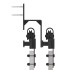 Kit de herrajes para puertas correderas acero negro 213,5