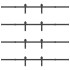 Kit de herrajes para puertas correderas acero negro 366