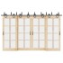 Kit de herrajes para puertas correderas acero negro 366