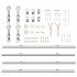 Kit de herrajes para puerta corredera 200 cm acero
