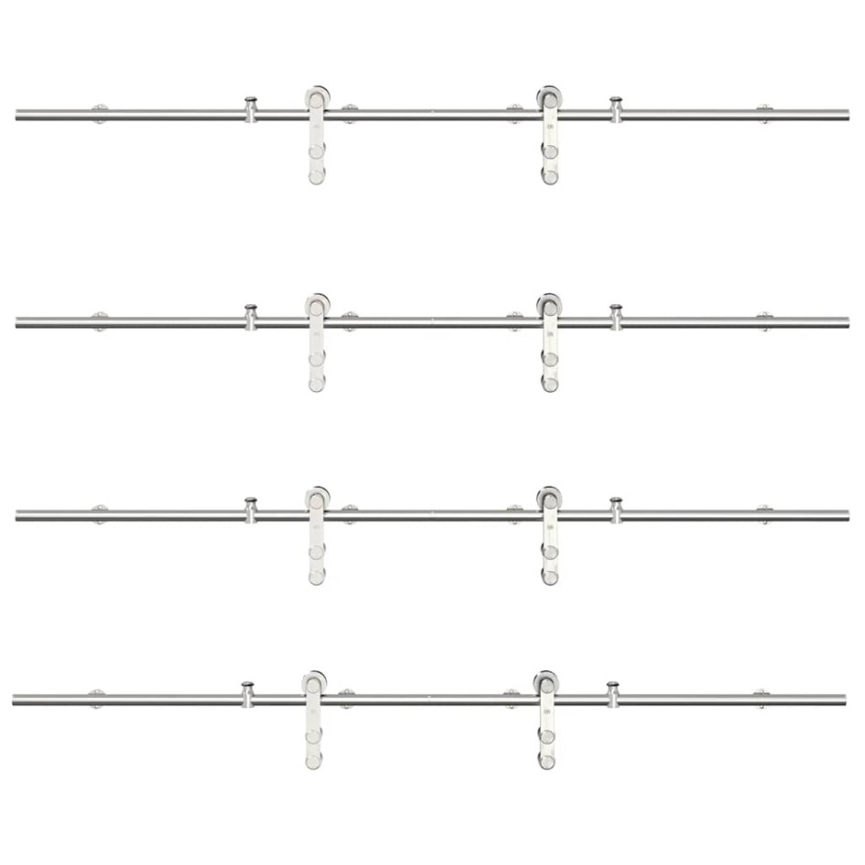 Kit de herrajes para puerta corredera 366 cm acero