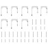 Kit de herrajes para puerta corredera 366 cm acero