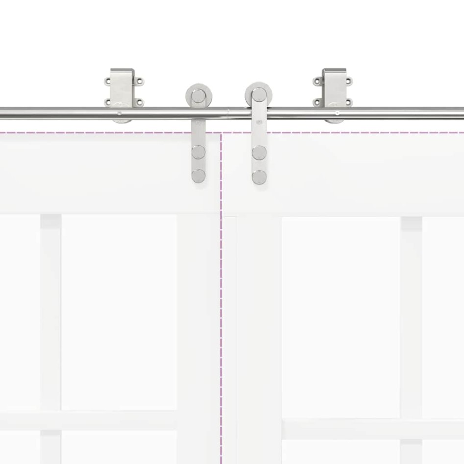 Kit de herrajes para puerta corredera 400 cm acero