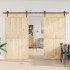 Kit de herrajes para puertas correderas acero negro 305