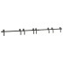 Kit de herrajes para puertas correderas acero negro 366