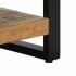 Mesitas de noche 2 piezas madera maciza rugosa