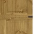 Puerta de granero CORONA madera maciza pino 90x210