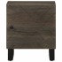 Mesitas de noche 2 uds madera maciza de mango negro 40x33x46