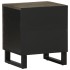 Mesitas de noche 2 uds madera maciza de mango negro 40x33x46