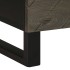 Mesitas de noche 2 uds madera maciza de mango negro 40x33x46