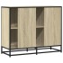 Aparador de madera de ingeniería roble Sonoma 92x35x76