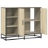 Aparador de madera de ingeniería roble Sonoma 92x35x76