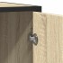 Aparador de madera de ingeniería roble Sonoma 92x35x76