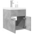 Set muebles de baño 2 piezas madera contrachapada gris