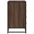 Cómoda de madera contrachapada roble marrón 70x41x70