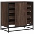 Cómoda de madera contrachapada roble marrón 70x41x70