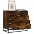 Cómoda de madera contrachapada roble ahumado 70x41x70