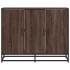 Aparador madera contrachapada marrón roble 94x35x76