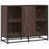 Aparador madera contrachapada marrón roble 94x35x76
