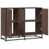 Aparador madera contrachapada marrón roble 94x35x76