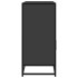 Aparador de madera de ingeniería negro 100x35x76