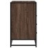 Cómoda de madera contrachapada roble marrón 70x41x70