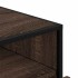 Cómoda de madera contrachapada roble marrón 70x41x70