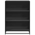 Estantería madera ingeniería negra 80,5x35x107,5