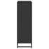 Estantería madera ingeniería negra 80,5x35x107,5