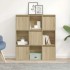Estantería de madera de ingeniería roble sonoma 89x24x101,5