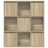 Estantería de madera de ingeniería roble sonoma 89x24x101,5