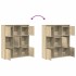 Estantería de madera de ingeniería roble sonoma 89x24x101,5