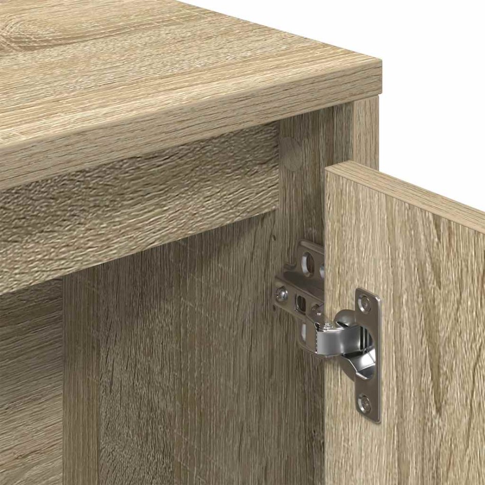 Estantería de madera de ingeniería roble sonoma 89x24x101,5