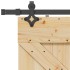Puerta corredera con herrajes madera maciza de pino 80x210