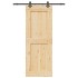 Puerta corredera con herrajes madera maciza de pino 85x210