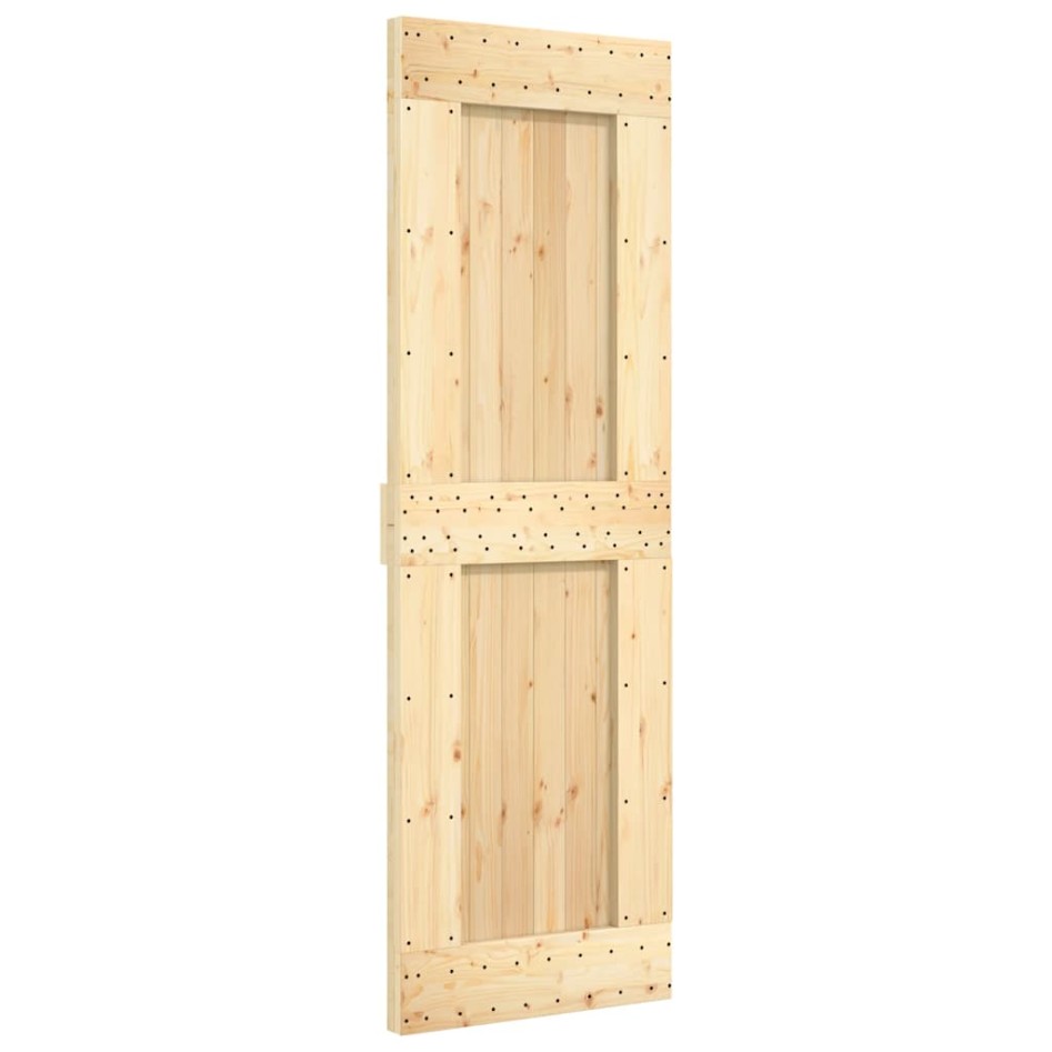 Puerta corredera con herrajes madera maciza de pino 70x210