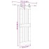 Puerta corredera con herrajes madera maciza de pino 70x210