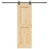Puerta corredera con herrajes madera maciza de pino 70x210