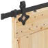 Puerta corredera con herrajes madera maciza de pino 70x210