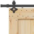 Puerta corredera con herrajes madera maciza de pino 70x210