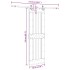 Puerta corredera con herrajes madera maciza de pino 70x210