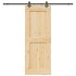 Puerta corredera con herrajes madera maciza de pino 85x210