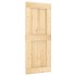 Puerta corredera con herrajes madera maciza de pino 85x210