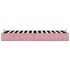 Estructura cama otomana sin colchón terciopelo rosa 100x200