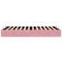 Estructura cama otomana sin colchón terciopelo rosa 120x200