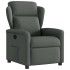 Sillón reclinable de tela gris